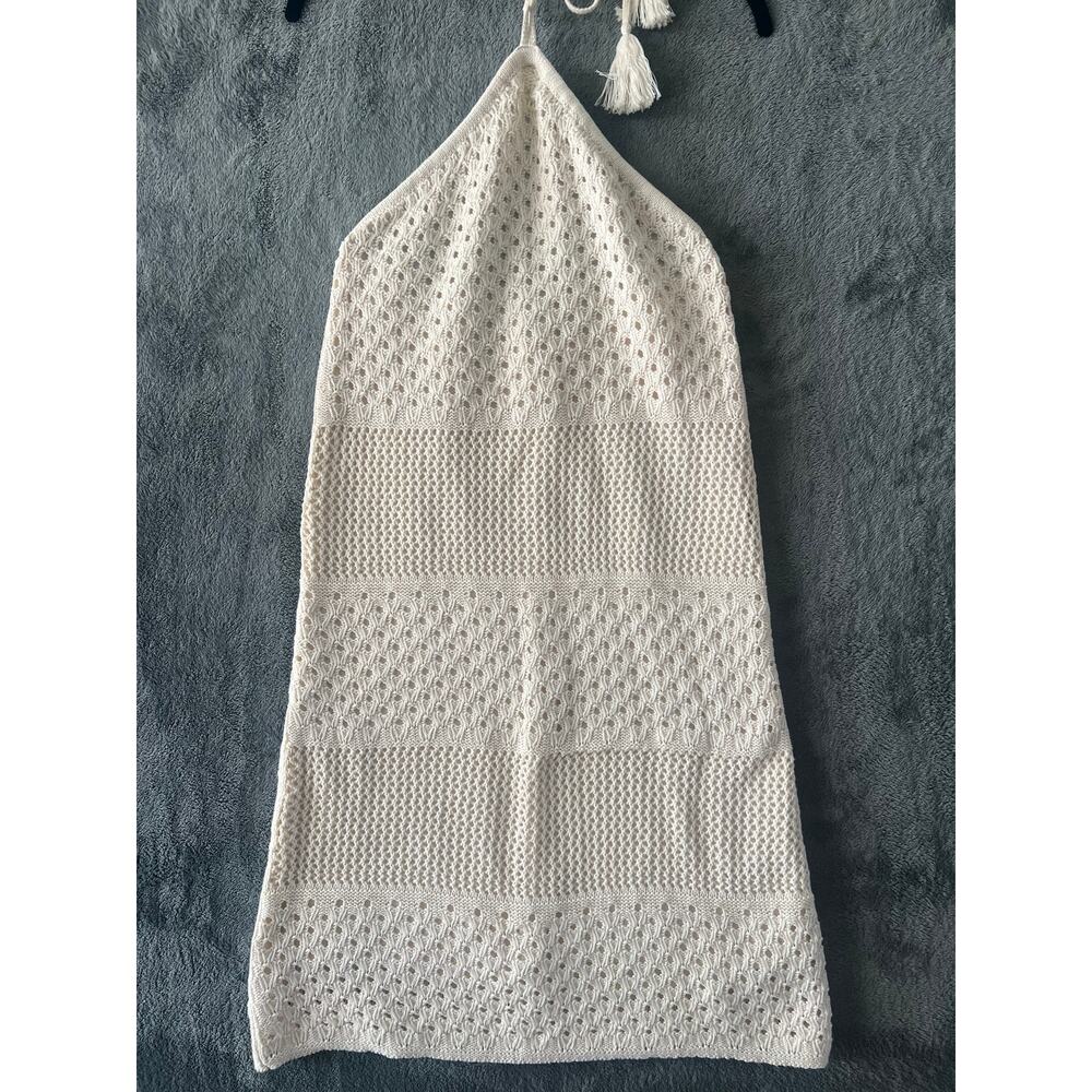 Old Navy Crochet Halter Dress Women's M Boho Beach Coquette Festival Vacation